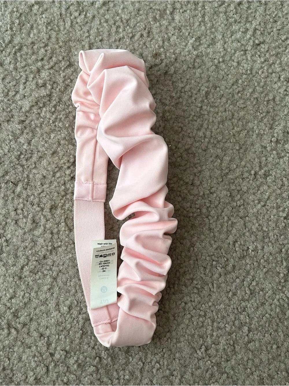 Lululemon Nulux Gathered Headband Strawberry Milkshake